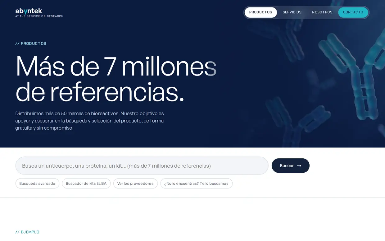 Productos de Abyntek por familias