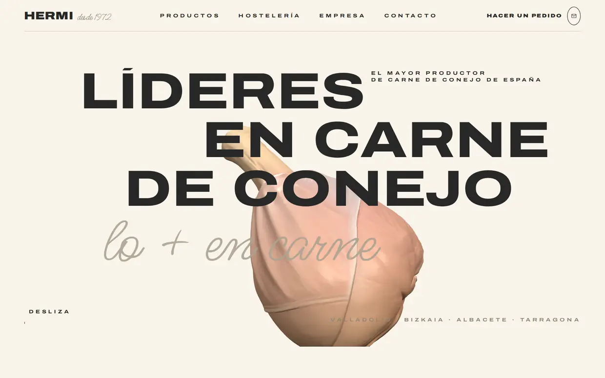 Portada de la propuesta de web para Grupo Hermi
