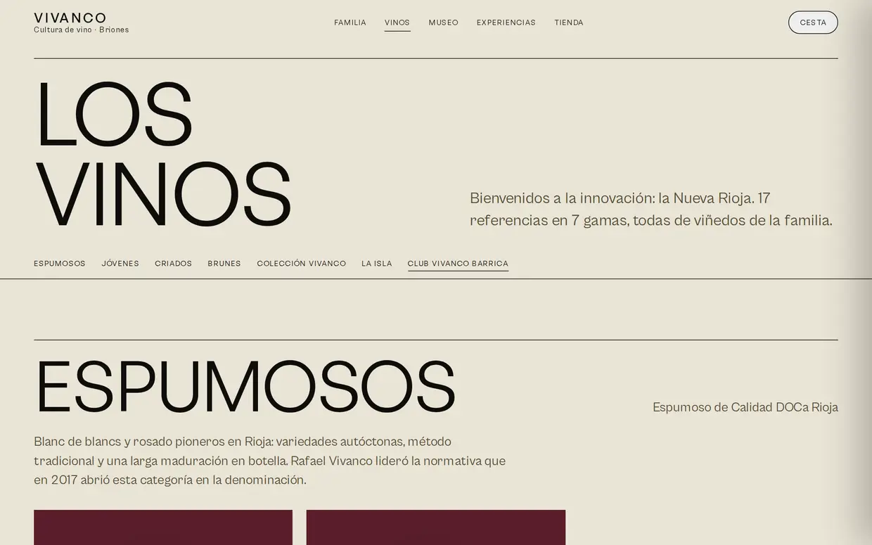 Los vinos de Vivanco en la propuesta de BAI